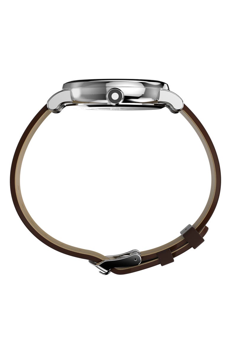 Timex<sup>®</sup> Standard Leather Strap Watch, 40mm, Alternate, color, 