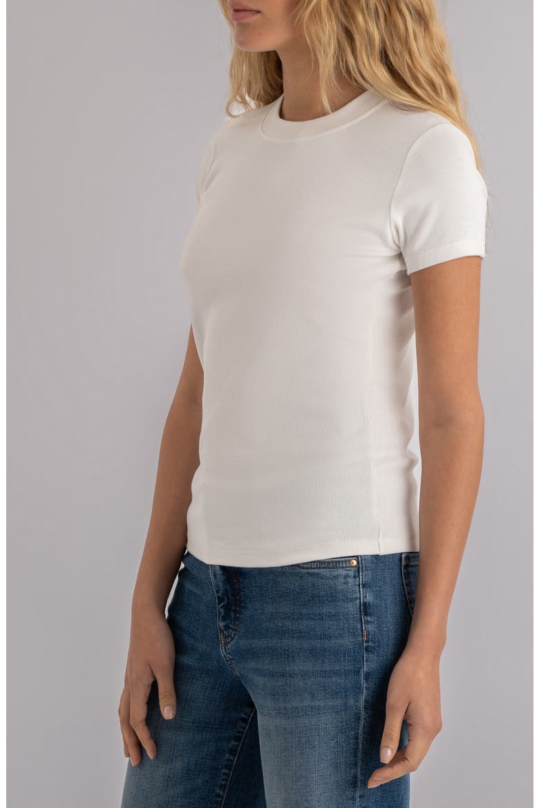 Langley Rib Top, Alternate, color, WHITE