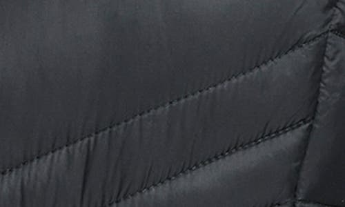 Calvin Klein Water Resistant Chevron Quilted Puffer Vest In Black