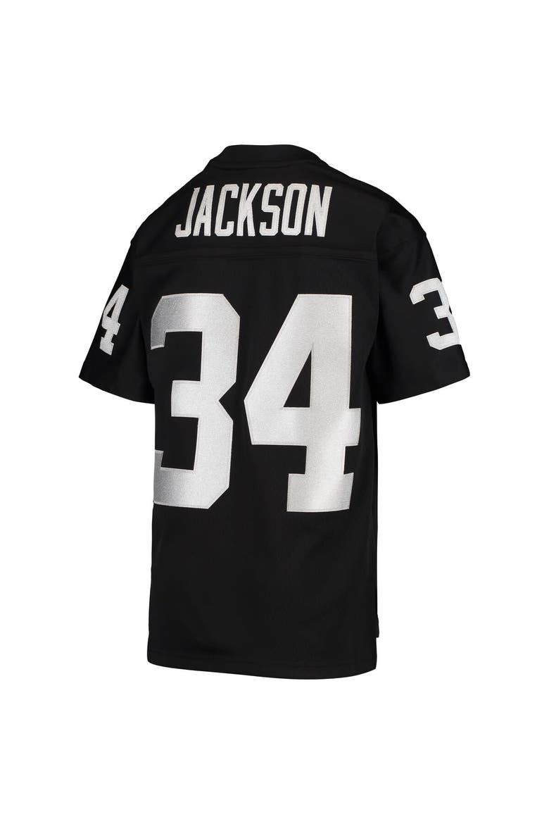 Youth Mitchell & Ness Bo Jackson Black Las Vegas Raiders 1988 Legacy Retired Player Jersey, Alternate, color, Black