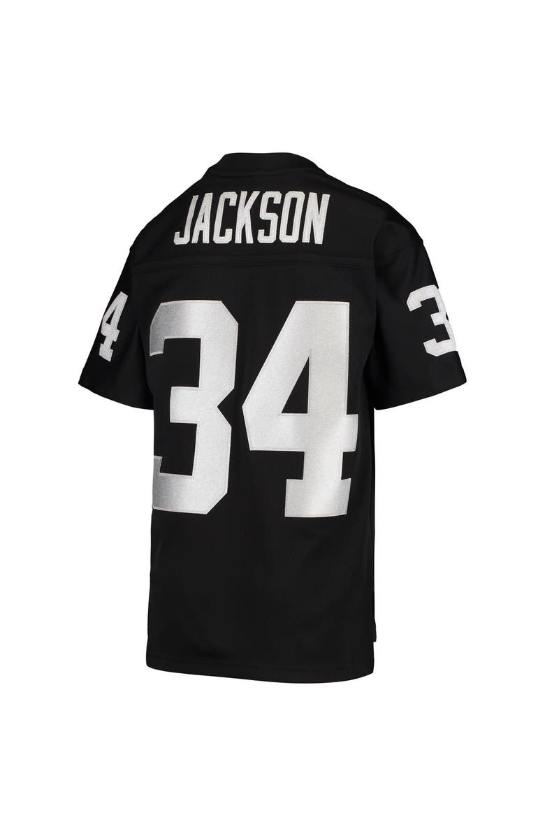 Mitchell & Ness Youth Mitchell & Ness Bo Jackson Black Las Vegas Raiders 1988 Legacy Retired Player Jersey, Alternate, color, Black