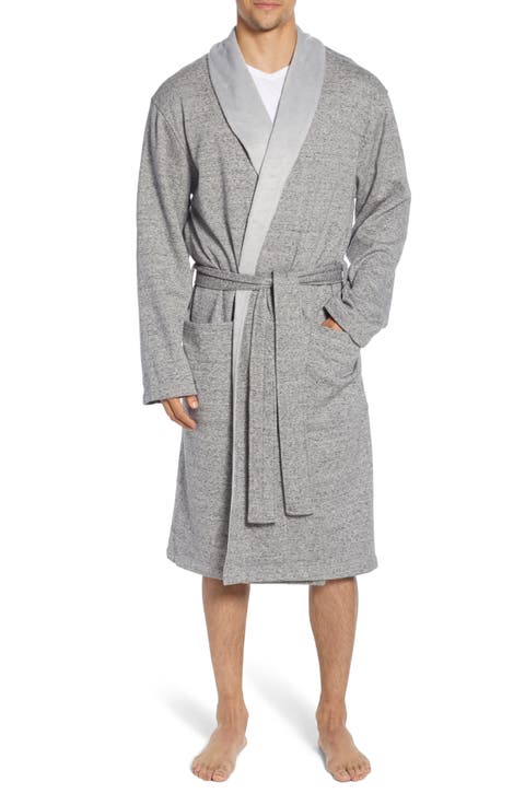 SWOMOG Mens Modal Robe with Shorts Set 2 Pcs Long Sleeve