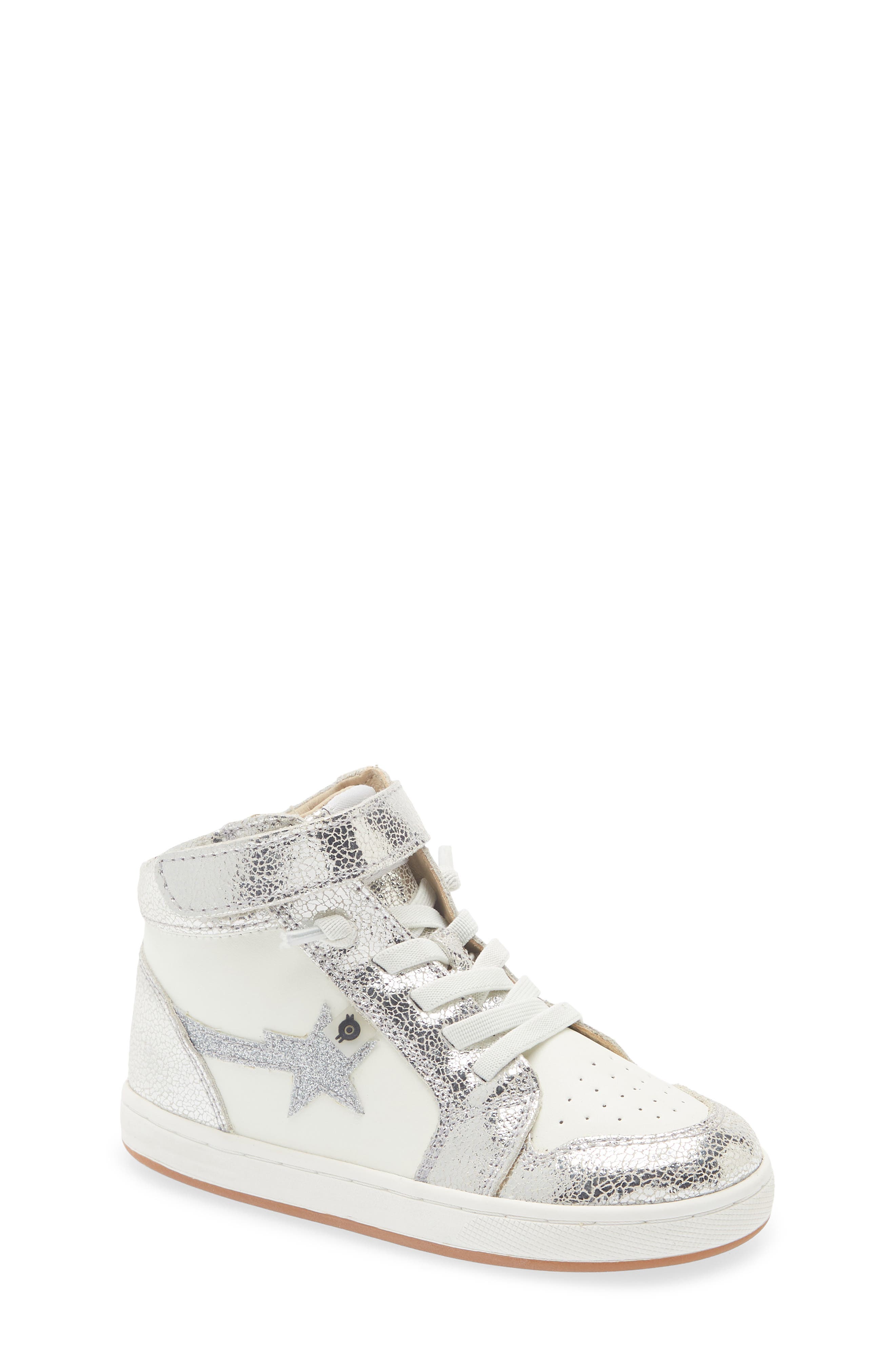 WHITE / SILVER CRACKLE