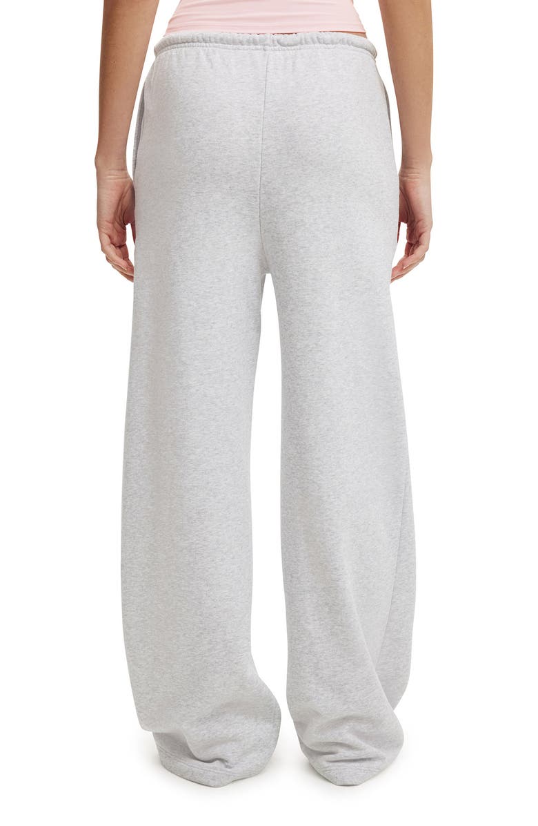 Cotton On Women's Wide Leg Sweatpant, Alternate, color, Soft Grey Marle