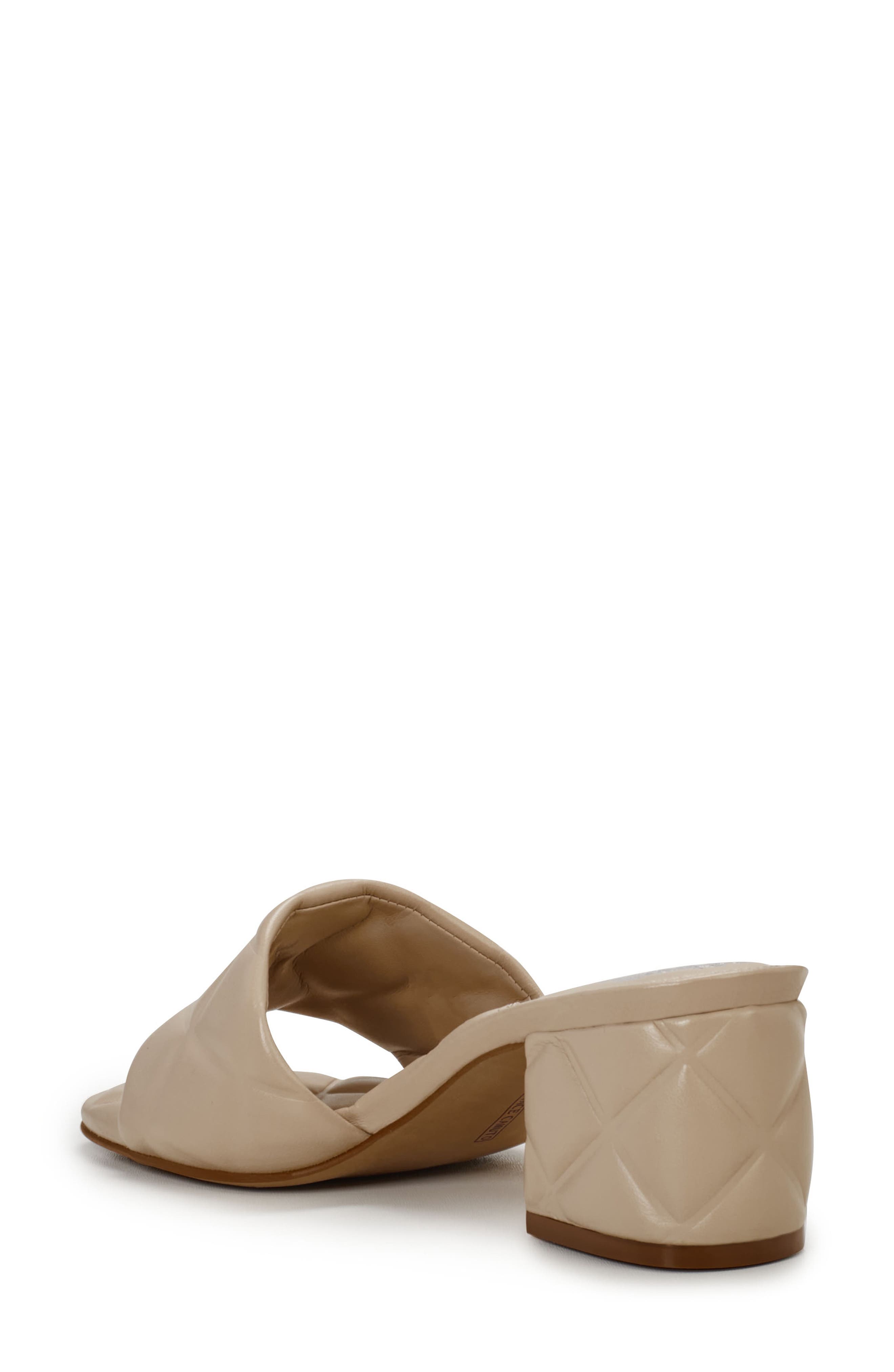 Vince Camuto Braylen Quilted Sandal, Alternate, color, Soft Buff