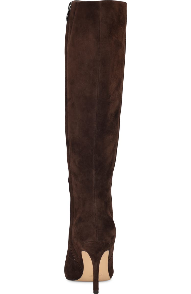 Nine West Gerty Pointed Toe Knee High Boot, Alternate, color, Dark Brown 200