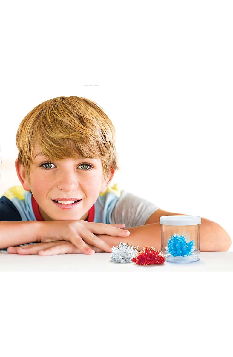 4M KidzLabs Crystal Science Kit, Grow 3 Crystals, Alternate, color, Multicolored