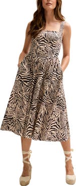 LILY AND LIONEL Hayley Corset Inspired Midi Dress