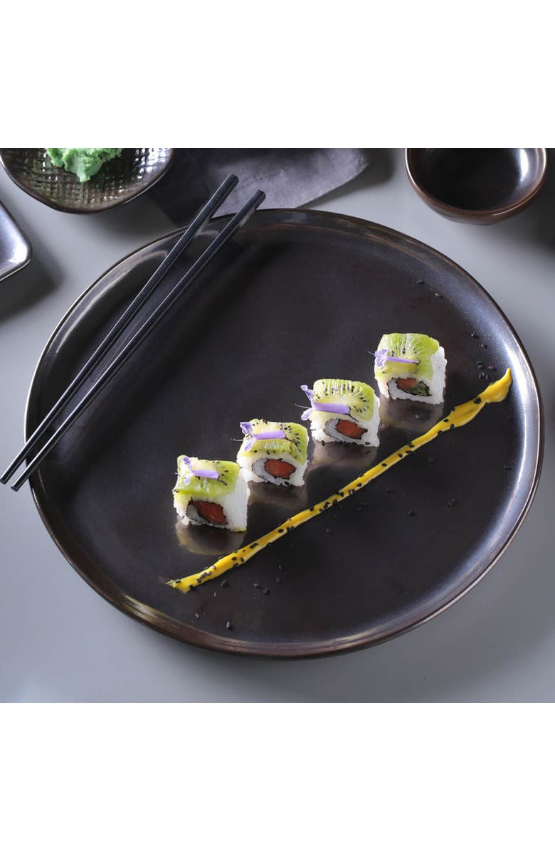 Porto Brasil Dinner Plate Set of 6, Alternate, color, Metallica