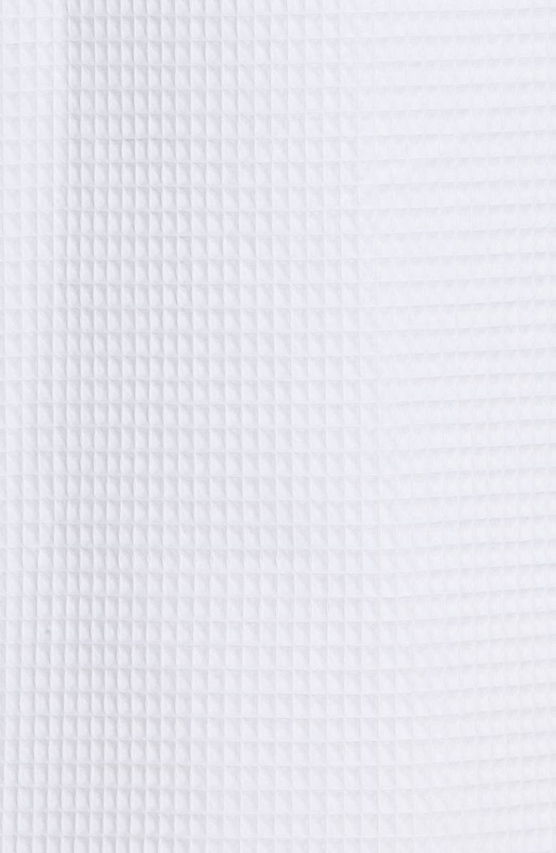 Majestic International Somerset Woven Waffle Robe, Alternate, color, White