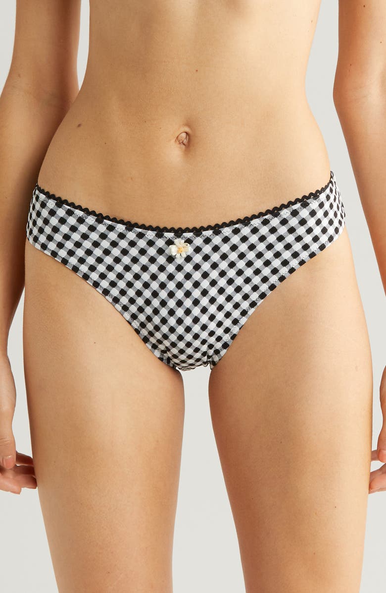 Solid & Striped Daphne Bikini Bottoms, Main, color, Blackout X Marshmallow