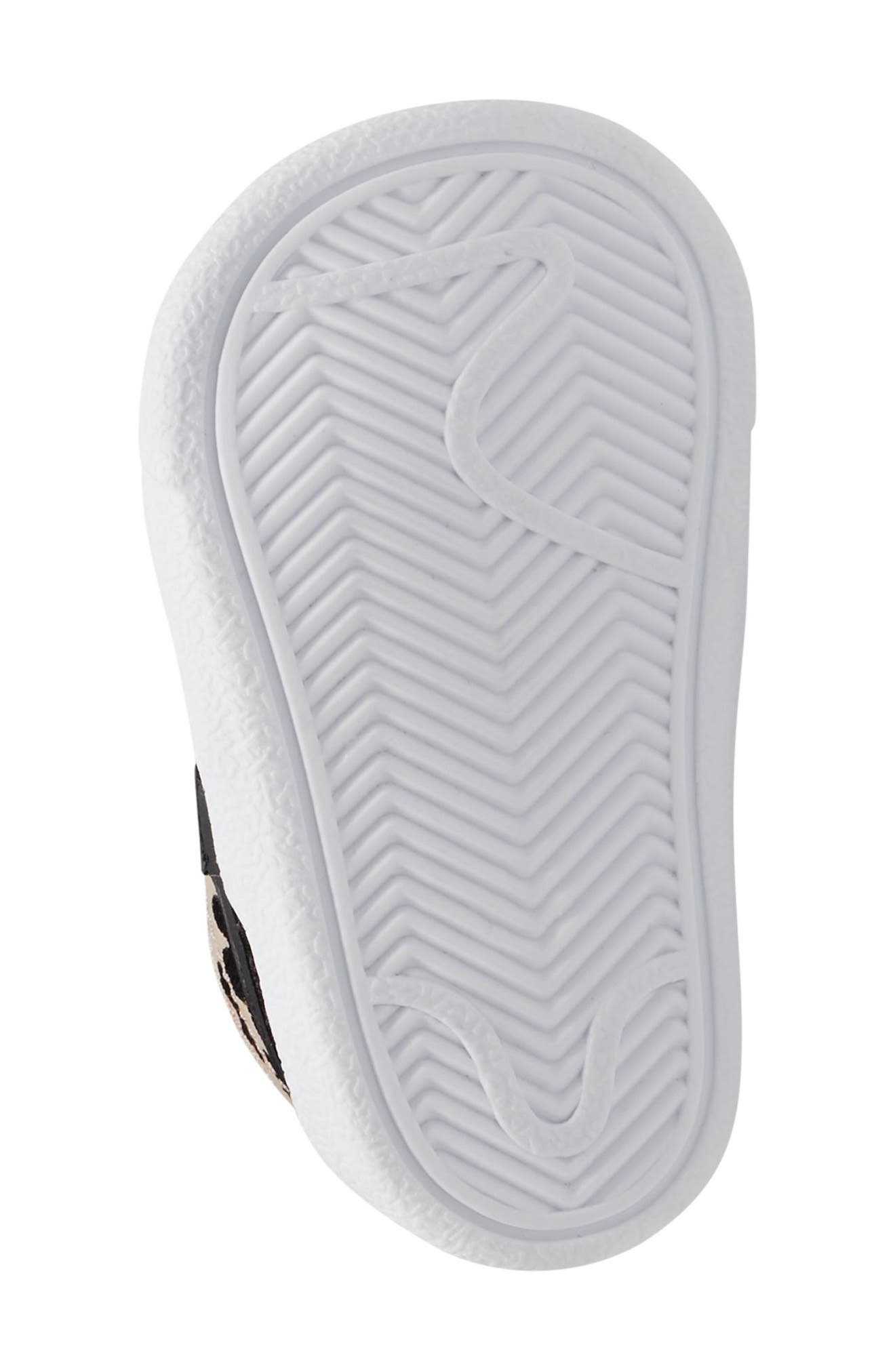 Blazer Mid Crib Shoe, Alternate, color, SANDDRIFT/ BLACK/ TWINE/ WHITE