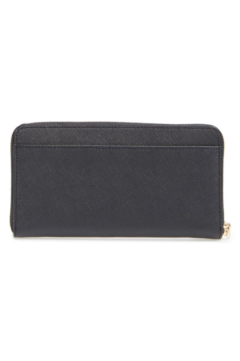 'cameron street - lacey' leather wallet, Alternate, color, BLACK