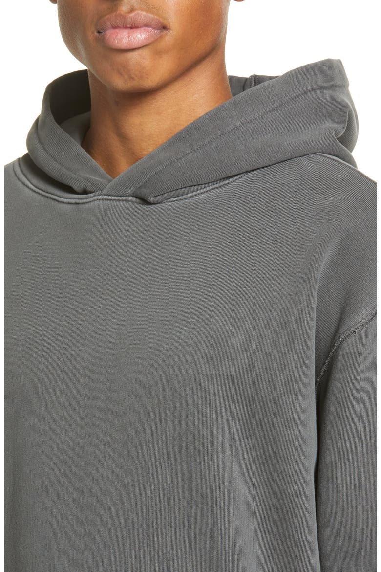 Core Oversize Organic Cotton Brushed Terry Hoodie, Alternate, color, GREY