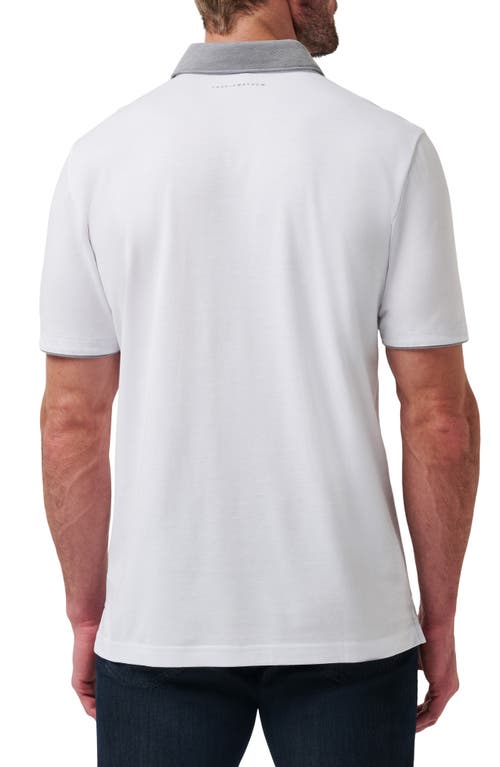 Travismathew Reservation Number Cotton Blend Polo In White