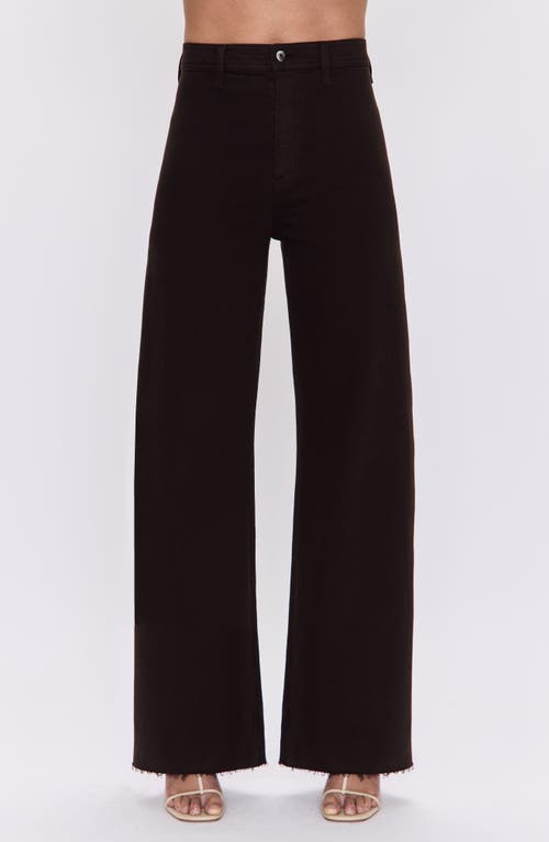 Pistola Penny High Rise Wide Leg Jeans In Mocha In Brown