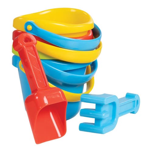 Kaplan Early Learning Company 4" Mini Sand Bucket Set In Multi