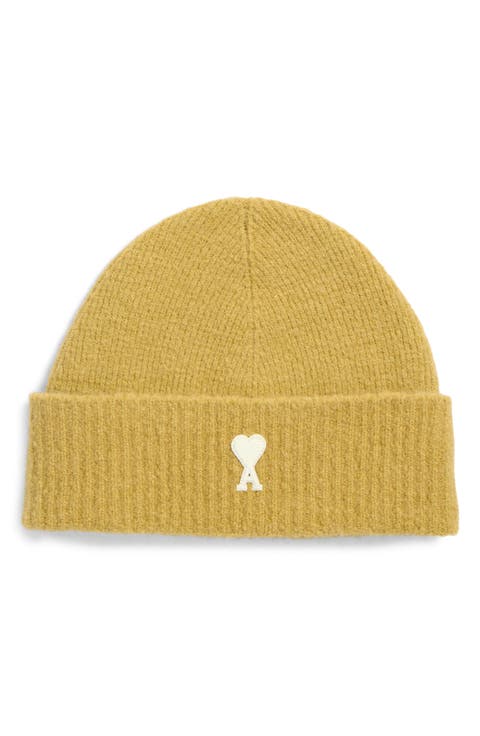 Ami de Coeur Appliqué Mohair Blend Cuffed Beanie