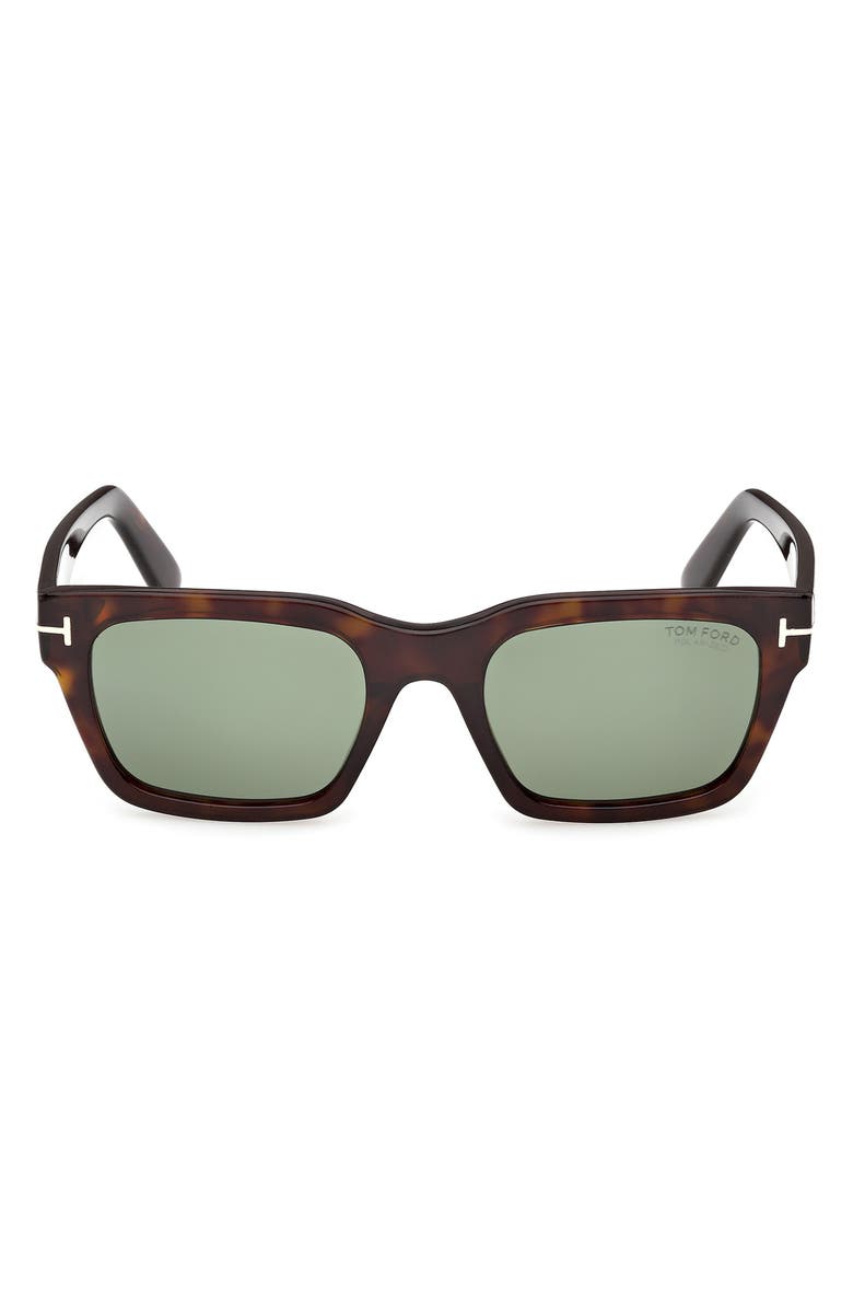 TOM FORD 55mm Polarized Square Sunglasses, Main, color, 