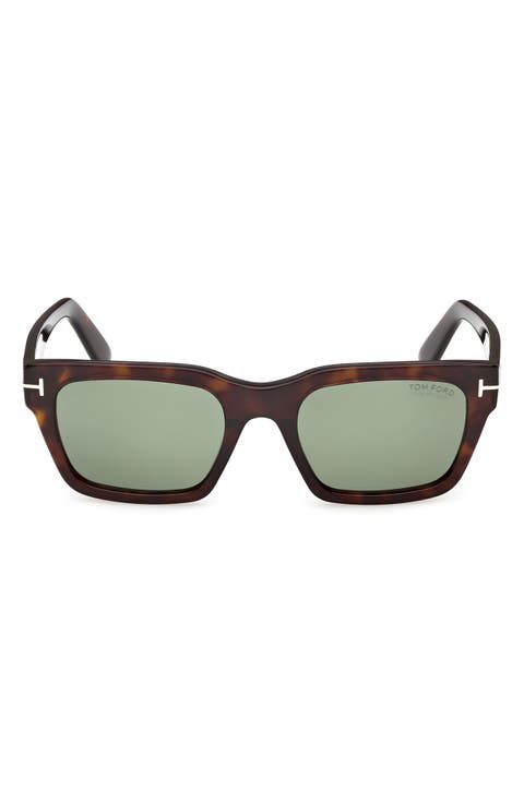 55mm Polarized Square Sunglasses