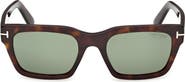 TOM FORD 55mm Polarized Square Sunglasses