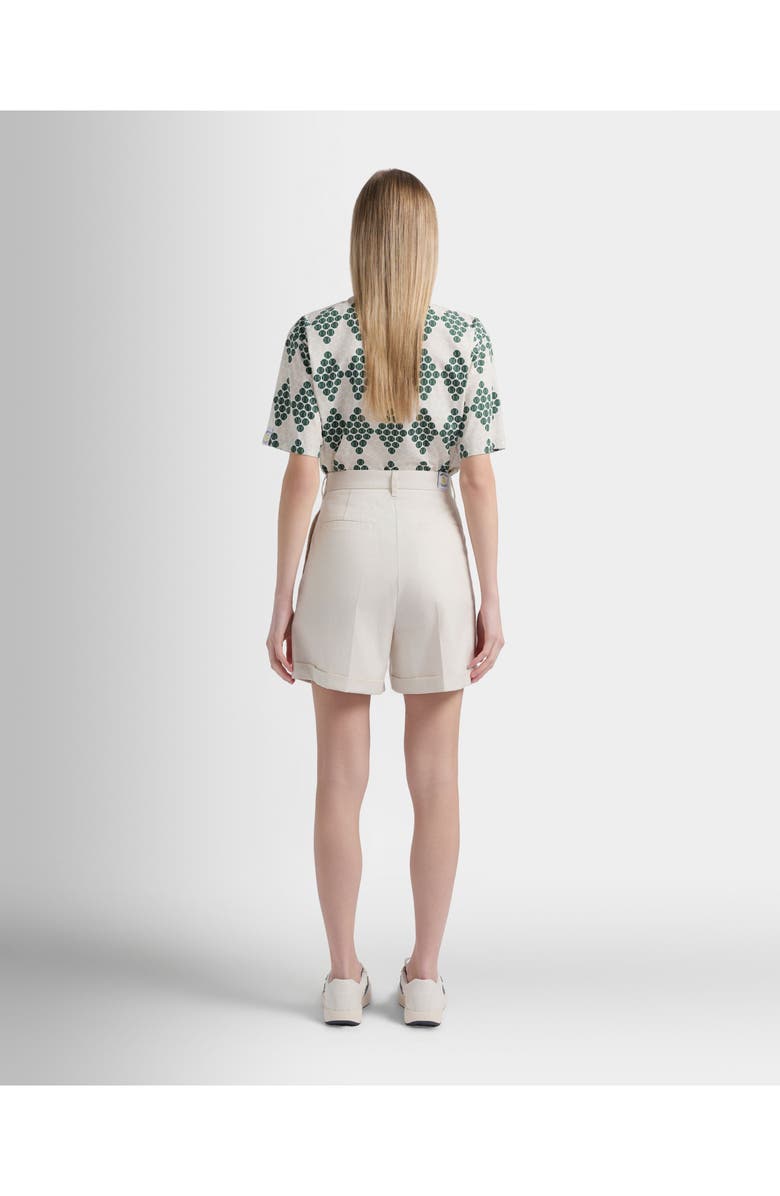 Bally Tennis Collection Shorts in Cotton, Alternate, color, White