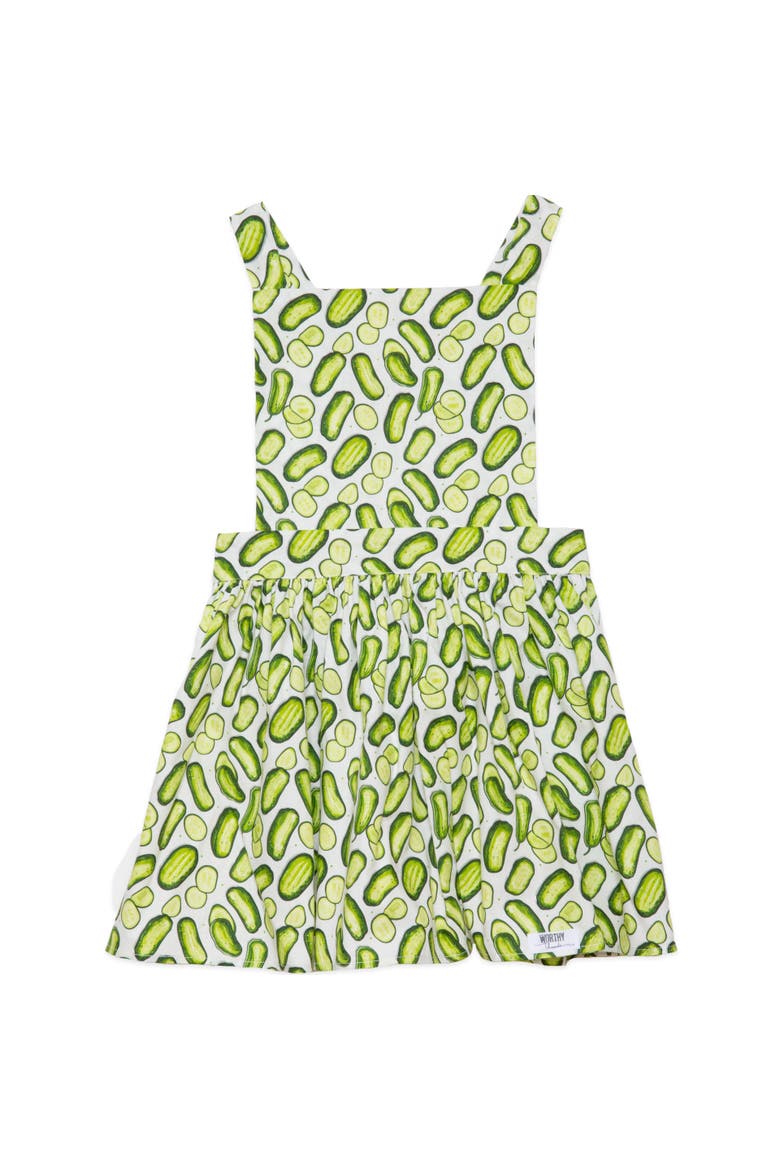 Girls Pinafore Dress, Main, color, Pickles