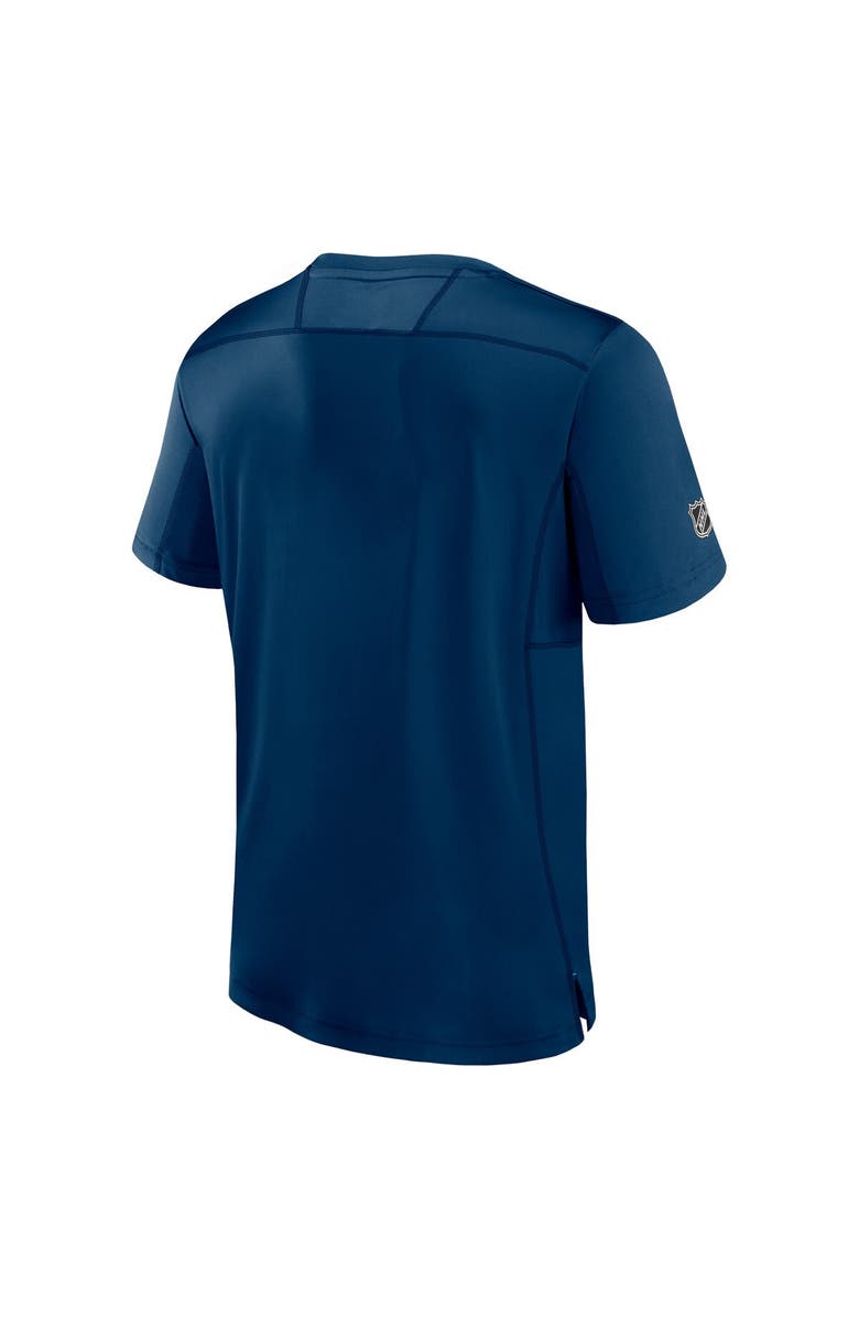 FANATICS Men's Fanatics Branded  Deep Sea Blue Seattle Kraken Authentic Pro Tech T-Shirt, Alternate, color, Navy