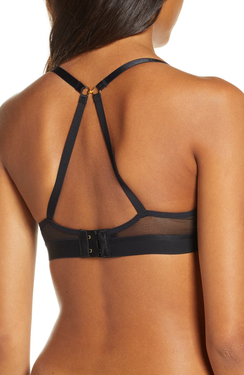 LIVELY The Mesh Trim No-Wire Bra, Alternate, color,