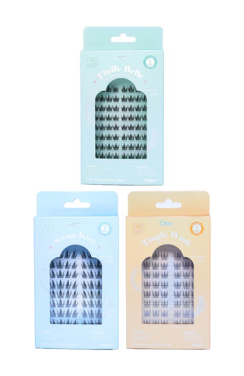 Volume Bundle of Halo Feathered Collection Pre-Glued 5 to 10 Days Wear Lashes