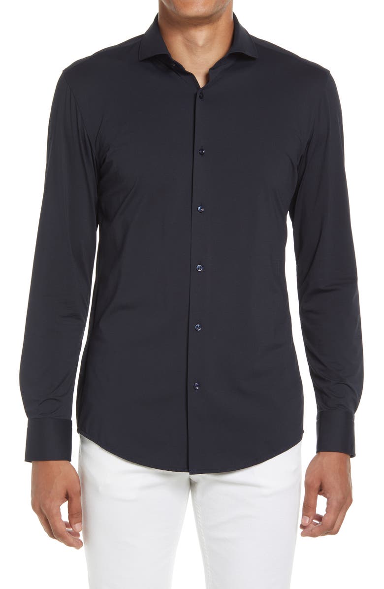 BOSS Jason Slim Fit Stretch Travel Dress Shirt, Main, color,