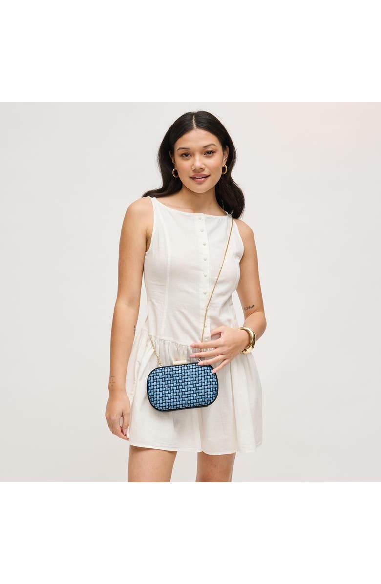 URBAN EXPRESSIONS HANDBAGS Cove Evening Bag, Alternate, color, Blue Black