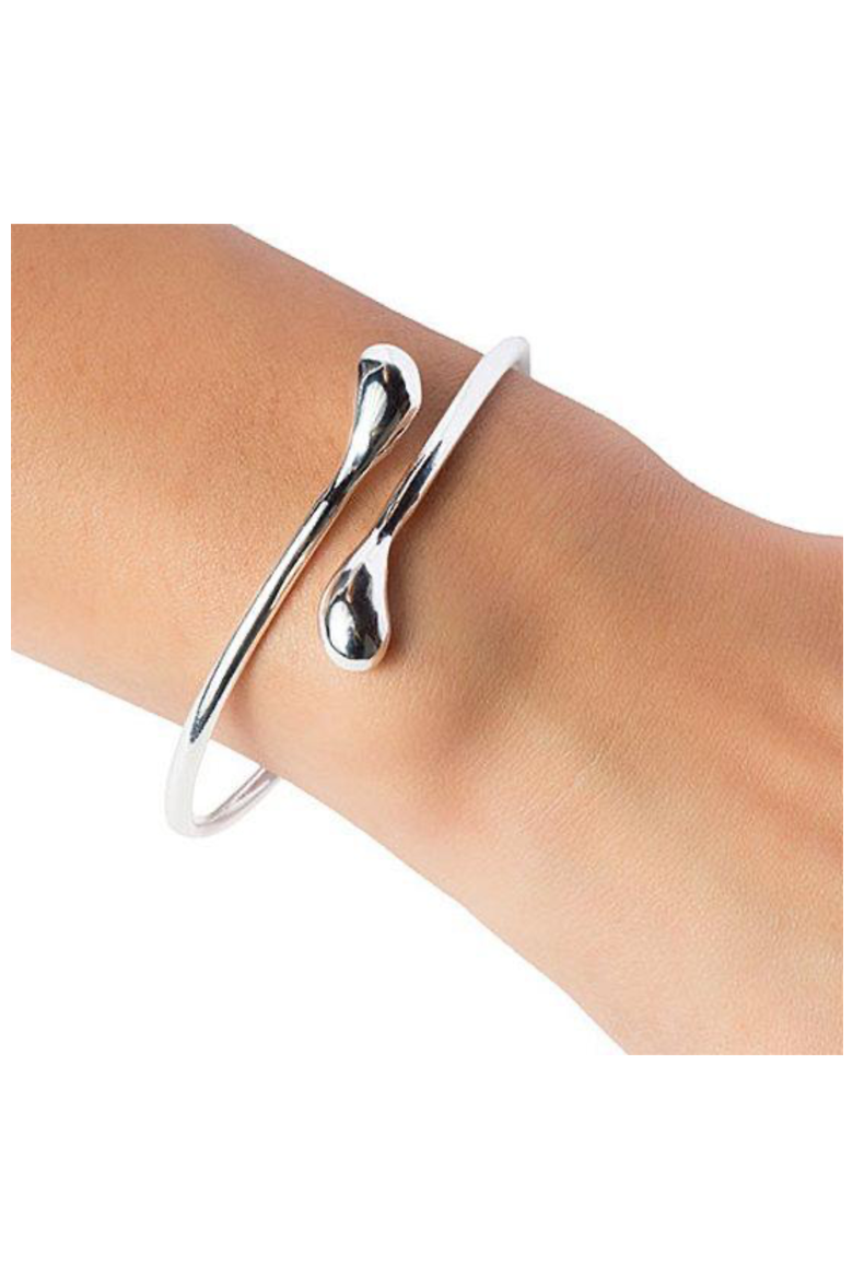 Teardrop Bracelets, Alternate, color, Silver