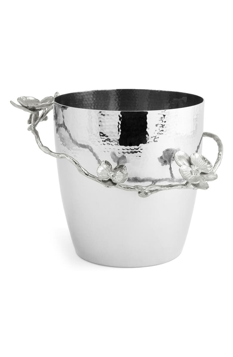 Michael Aram White Orchid Champagne Bucket, Main, color, Silver