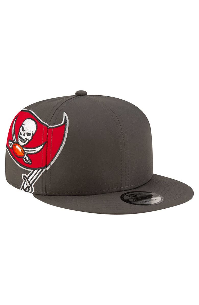 New Era Men's New Era Pewter Tampa Bay Buccaneers  Helmet 9FIFTY Snapback Hat, Alternate, color, 