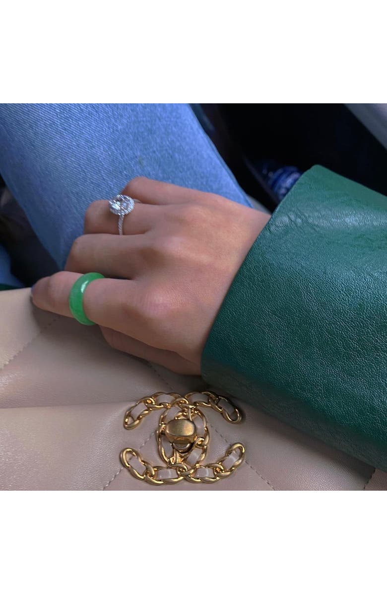 seree zZ Imperial green jade ring, Alternate, color, Bright Green