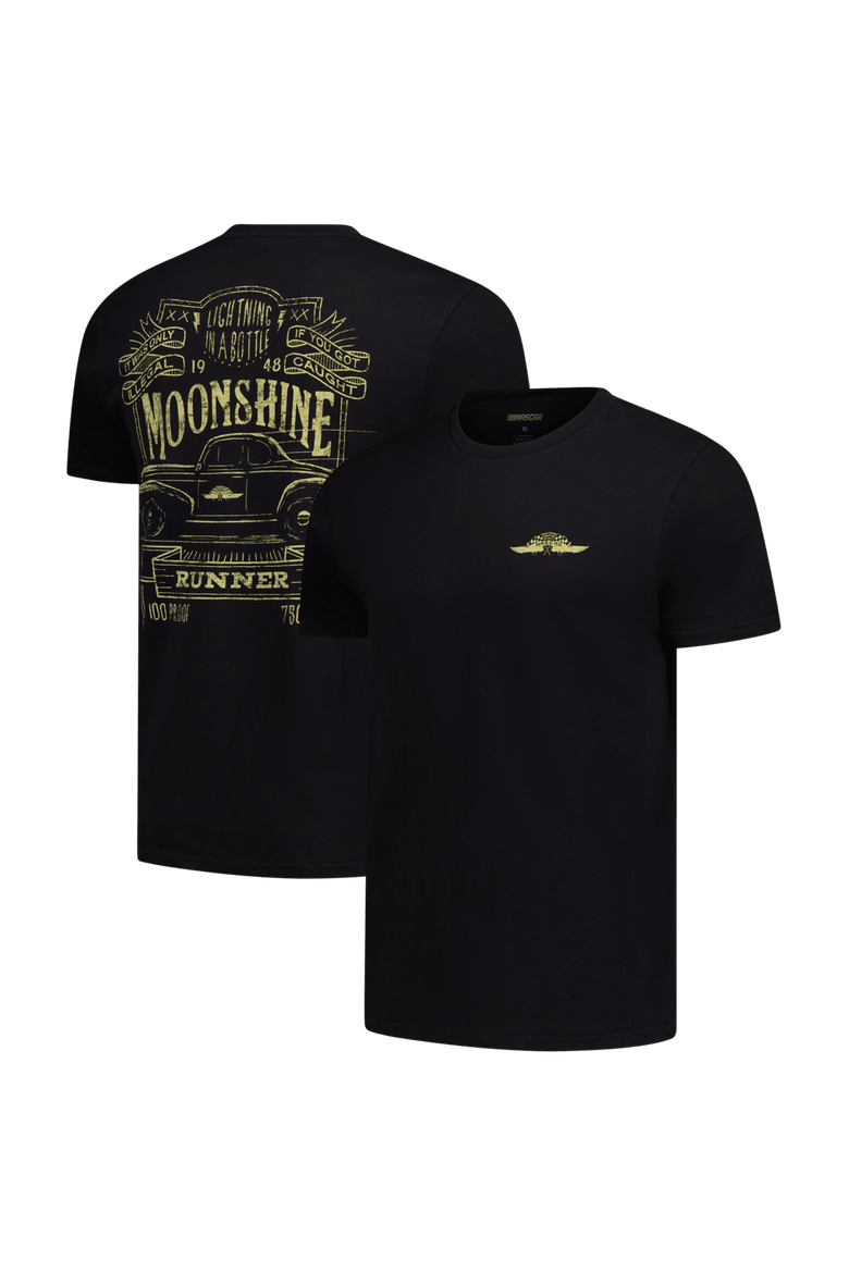 Men's Checkered Flag Sports  Black NASCAR 2-Spot Moonshine Lightning in a Bottle T-Shirt, Main, color, Black
