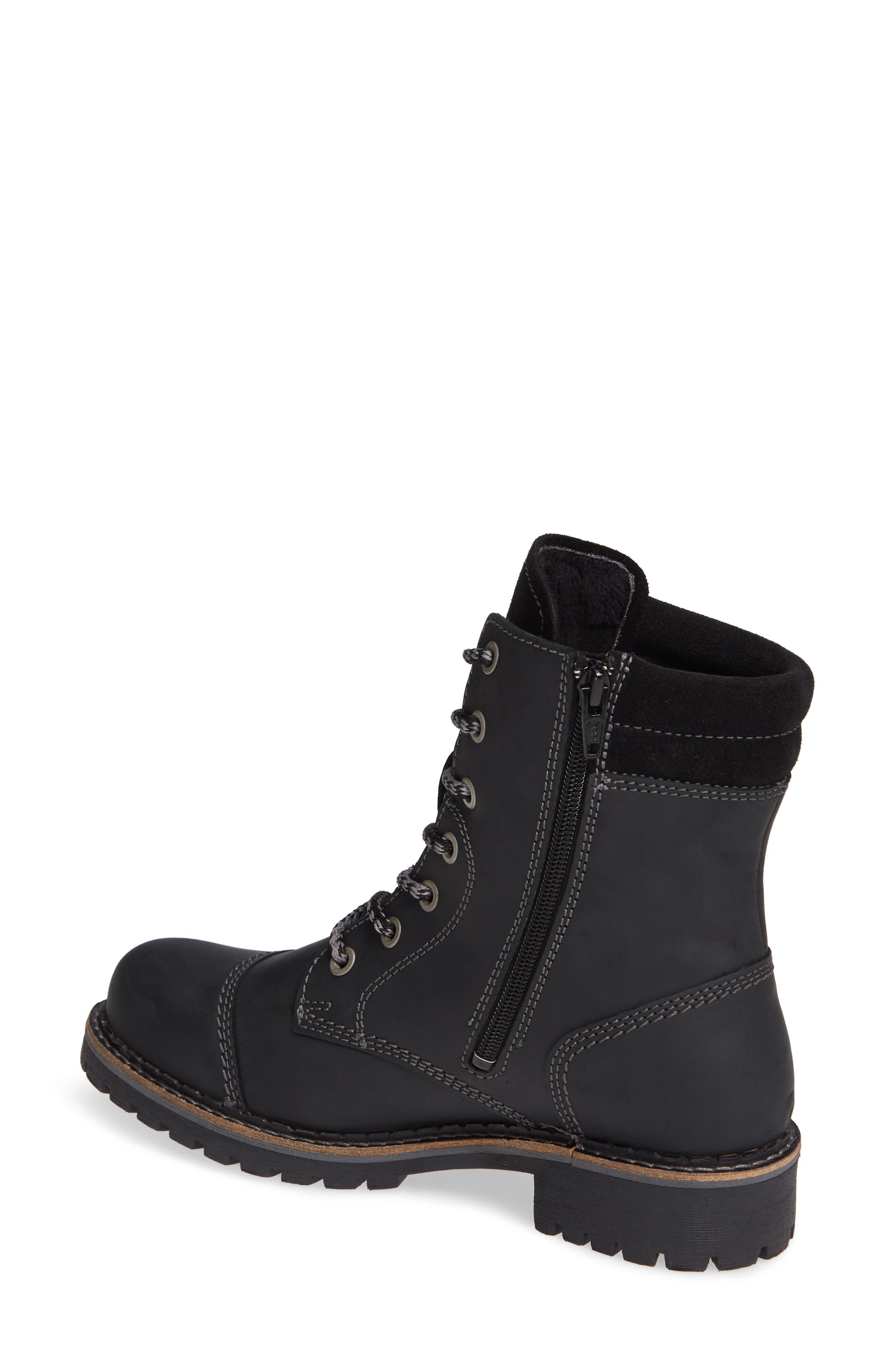 Hero Waterproof Hiker Boot, Alternate, color, BLACK LEATHER
