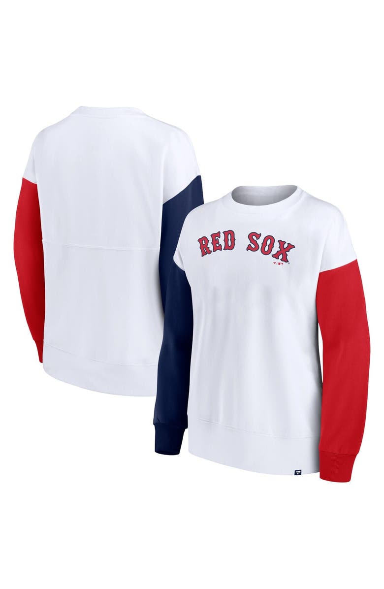 FANATICS Women's Fanatics White Boston Red Sox Series Pullover Sweatshirt, Main, color, White