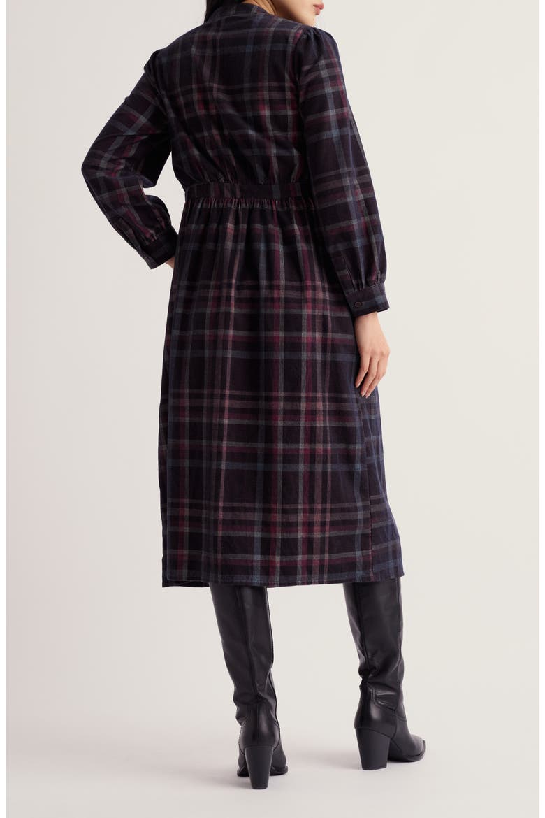 Rose Cottage Cotton Corduroy Midi Dress, Alternate, color, HONESTY DARK HELLEBORE