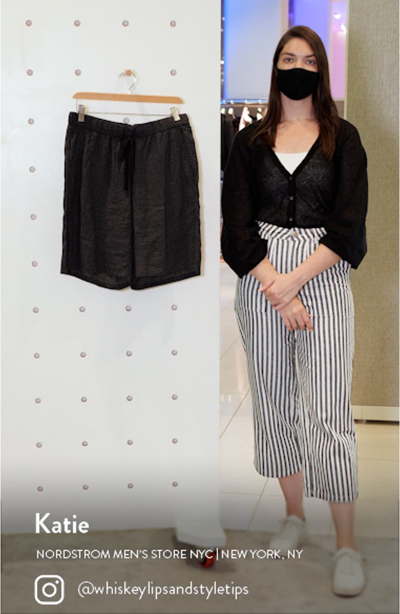 Organic Linen Drawstring Shorts, sales video thumbnail