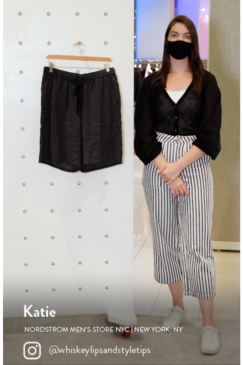 Organic Linen Drawstring Shorts video
