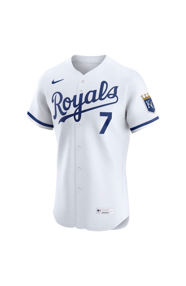 Nike Men's Nike Bobby Witt Jr. White Kansas City Royals Home Elite Jersey, Alternate, color, White
