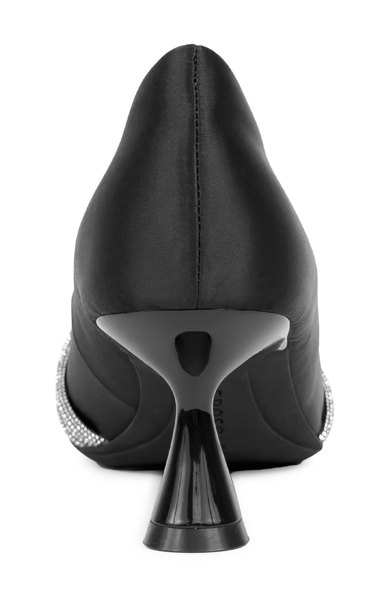 Aerosoles Jacey Crystal Embellished Satin Pump, Alternate, color, Black Satin