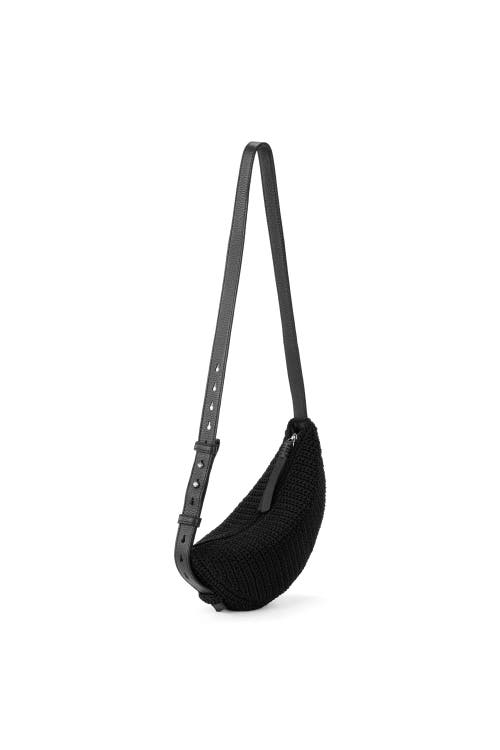 The Sak Tess Sling Bag In Black Crochet