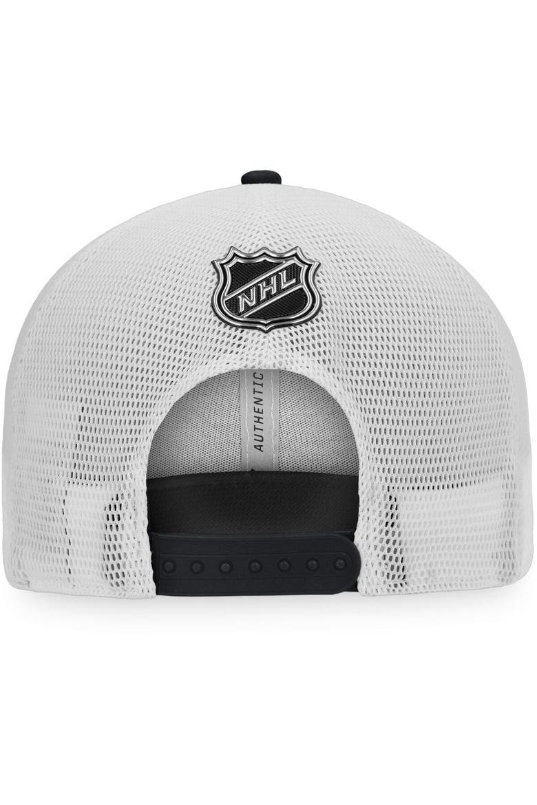 Men's Fanatics Branded Black/White Vegas Golden Knights Authentic Pro Team Locker Room Trucker Snapback Hat, Alternate, color, Black