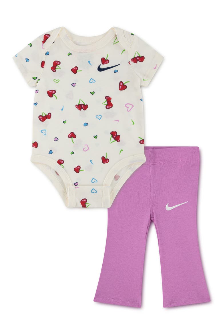 Bodysuit & Leggings Set, Main, color, LIGHT MAGENTA