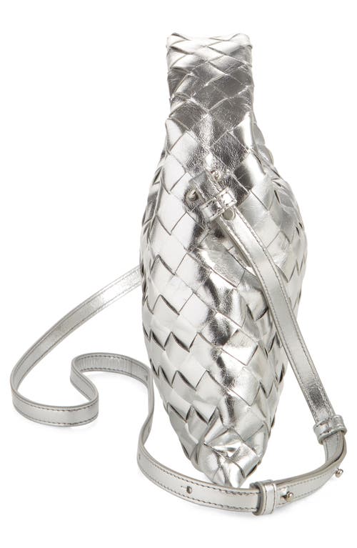 Bottega Veneta Mini Hop In 8101 Silver/silver