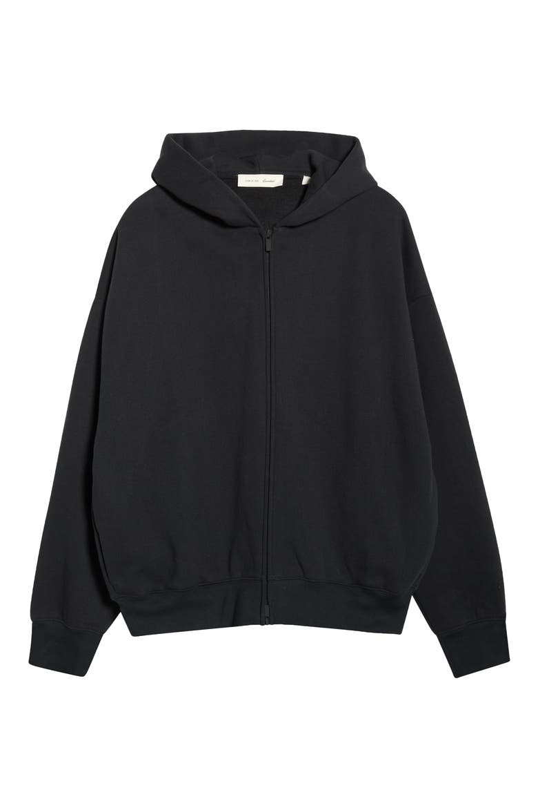 Classic Fit Fleece Zip Hoodie, Alternate, color, VINTAGE BLACK/ WHITE
