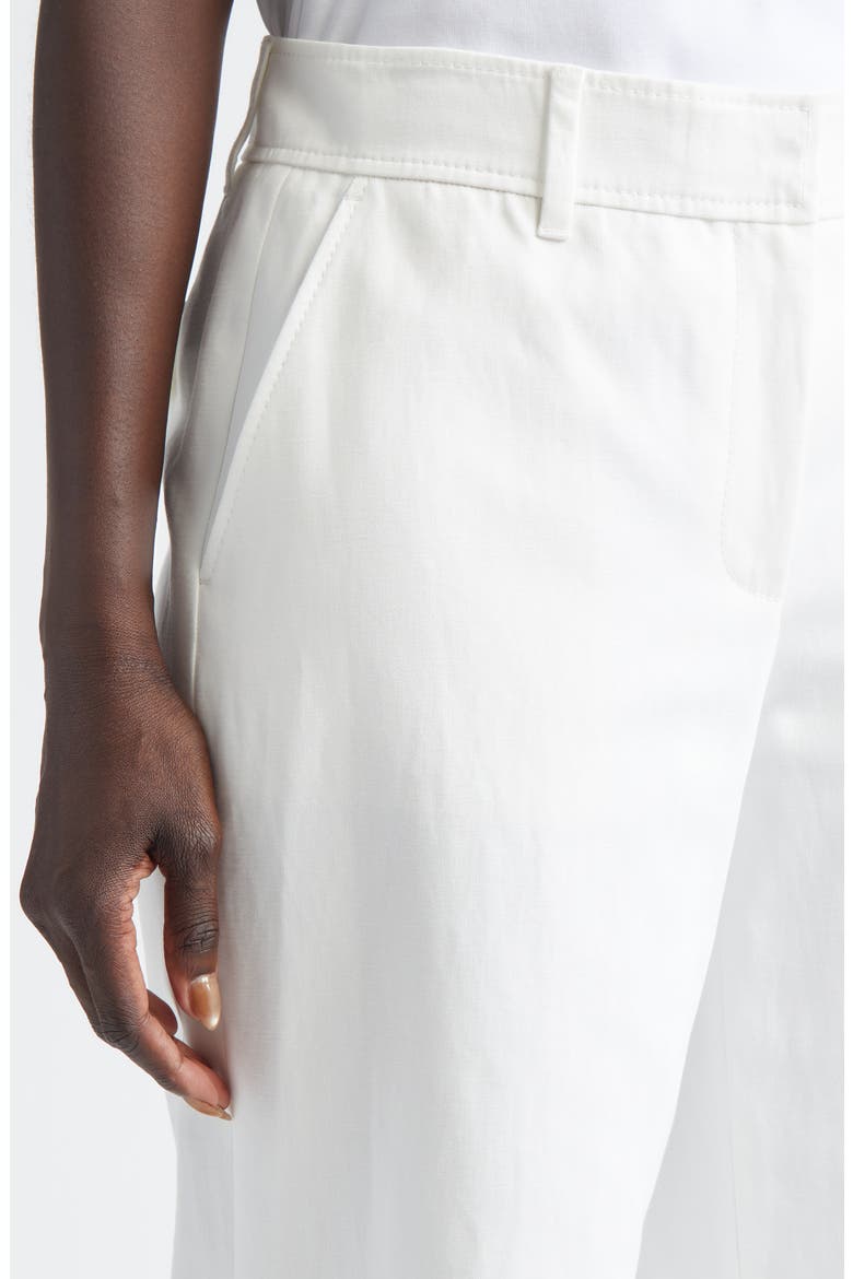 Charles Cotton & Linen Wide Leg Pants, Alternate, color, WHITE